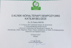 Uzm. Dr. Fatma Akkan Nöroloji (Beyin ve Sinir Hastalıkları) sertifikası