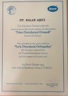 Uzm. Dr. Dt. Nalan Kolcuoğlu Diş Hekimi sertifikası