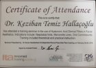 Dt. Keziban Temiz Hallaçoğlu Diş Hekimi sertifikası