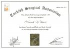Op. Dr. Namık Yılmaz Genel Cerrahi sertifikası
