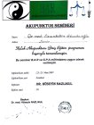 Dr. Cemalettin Ekmekcioğlu Geleneksel ve Tamamlayıcı Tıp sertifikası