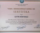 Op. Dr. Çetin Köstekci Ortopedi ve Travmatoloji sertifikası