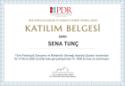 Klinik Psikolog  Sena Tunç Psikoloji sertifikası