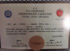 Dt. Leyla Şeşbeş Aygıt Diş Hekimi sertifikası