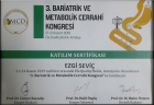 Dyt. Ezgi Seviç Diyetisyen sertifikası