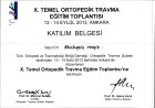 Op. Dr. Abdülaziz Temiz Ortopedi ve Travmatoloji sertifikası