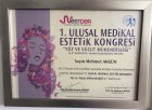 Dr. Mehmet Akgün Medikal Estetik Tıp Doktoru sertifikası