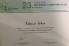 Op. Dr. Kürşat Teker Ortopedi ve Travmatoloji sertifikası