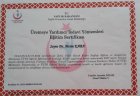 Dr. Öğr. Üyesi Metin Kaba Kadın Hastalıkları ve Doğum sertifikası
