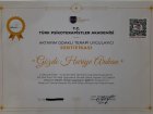 Psk. Gözde Huriye Türel Psikoloji sertifikası