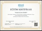 Psk. Nazlıcan Aydın Psikoloji sertifikası