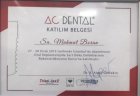 Dt. Mahmut Boran Diş Hekimi sertifikası