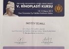 Op. Dr. Metin Temel Plastik Rekonstrüktif ve Estetik Cerrahi sertifikası