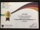 Dyt. Aslı Çelik Diyetisyen sertifikası