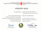 Dr. Hüseyin Kaya Medikal Estetik Tıp Doktoru sertifikası