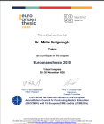 Uzm. Dr. Melis Dülgeroğlu Geleneksel ve Tamamlayıcı Tıp sertifikası