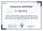 Uzm. Dr. Tuğçe Özcan Çocuk ve Ergen Psikiyatristi sertifikası