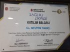 Dyt. Meltem Yavaş Diyetisyen sertifikası