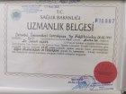 Uzm. Dr. İsmail Aksöz Göğüs Hastalıkları sertifikası