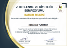 Dyt. Neslihan Türkmen Diyetisyen sertifikası