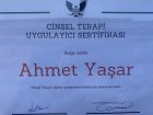 Psk. Ahmet Yaşar Psikoloji sertifikası