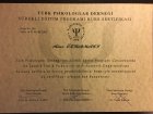 Uzm. Psk. Mine Aktaş Psikoloji sertifikası