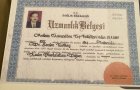 Op. Dr. Serdar Türklay Kadın Hastalıkları ve Doğum sertifikası
