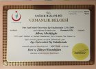 Uzm. Dr. Alborz Moshfeghi Dermatoloji sertifikası