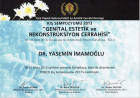 Op. Dr. Yasemin İmamoğlu Plastik Rekonstrüktif ve Estetik Cerrahi sertifikası