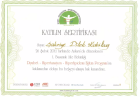 Dr. Dilek Kubilay Medikal Estetik Tıp Doktoru sertifikası