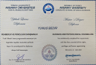 Uzm. Psk. Dan. Yunus Bedir Psikolojik Danışman sertifikası