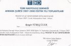 Uzm. Dr. Rengin Türkgüler Radyoloji sertifikası