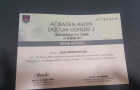 Op. Dr. Ayşe Meryem Uslu Kadın Hastalıkları ve Doğum sertifikası