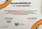 Psk. Aynur TERZİOĞLU Psikoloji sertifikası