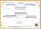 Psk. Dan. Buket Kotan Psikolojik Danışman sertifikası