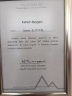 Dr. Psk. Tansen Taygur Altıntaş Psikoloji sertifikası