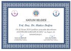 Doç. Dr. Hatice Yılmaz Doğru Kadın Hastalıkları ve Doğum sertifikası