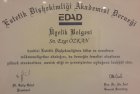 Dt. Ezgi Özkan Özben Diş Hekimi sertifikası