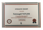 Psk. Fatmagül Taylan Psikoloji sertifikası