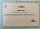 Uzm. Dr. Ahmet Fırtına Kadın Hastalıkları ve Doğum sertifikası