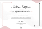 Uzm. Kl. Psk. Alperen Karabulut Klinik Psikolog sertifikası