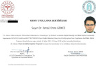 Op. Dr. İsmail Emre Gökce Genel Cerrahi sertifikası