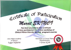 Fzt. Murat Ekinci Fizyoterapi sertifikası