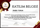 Dyt. Rabia Torun Diyetisyen sertifikası