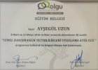 Uzm. Psk. Ayşegül Özkan Uzun Psikoloji sertifikası