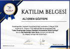 Dt. Ali Eren Göztepe Diş Hekimi sertifikası