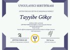 Uzm. Kl. Psk. Tayyibe Gökçe Psikoloji sertifikası