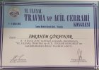 Op. Dr. Halil İbrahim Gökpınar Genel Cerrahi sertifikası