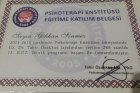 Uzm. Psk. Gökhan Sönmez Psikoloji sertifikası