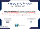 Psk. Dan. Berivan Acet Psikolojik Danışman sertifikası